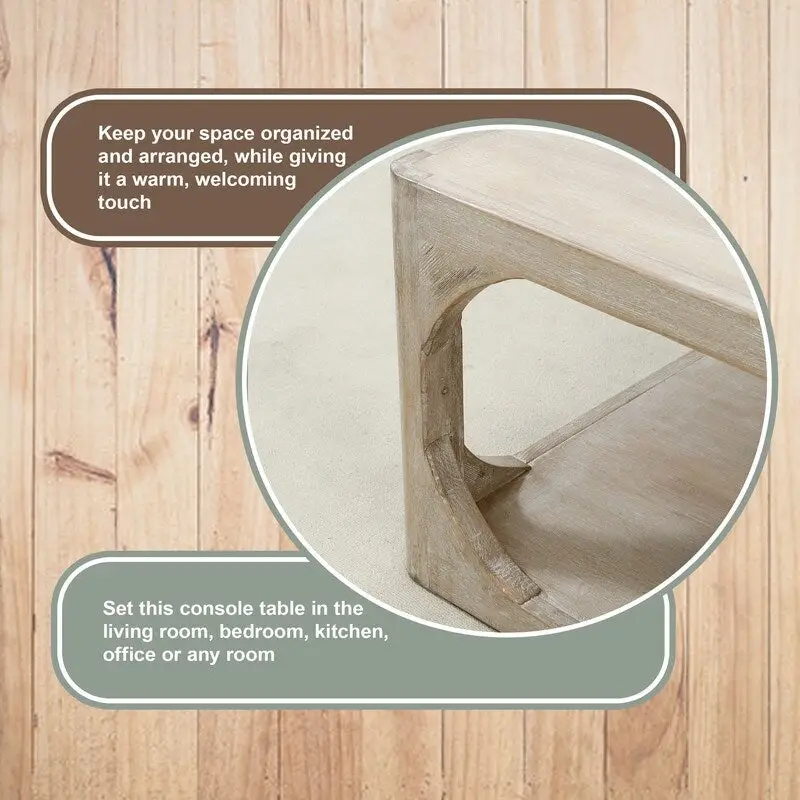 White Wash Reclaimed Wood Coffee Table - 67