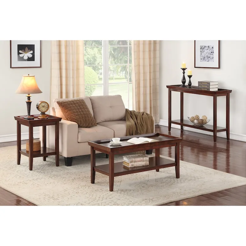 Convenience Concepts Ledgewood End Table with Shelf