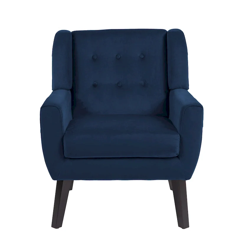 Velvet Accent Chair Living Room Upholstered Armchair