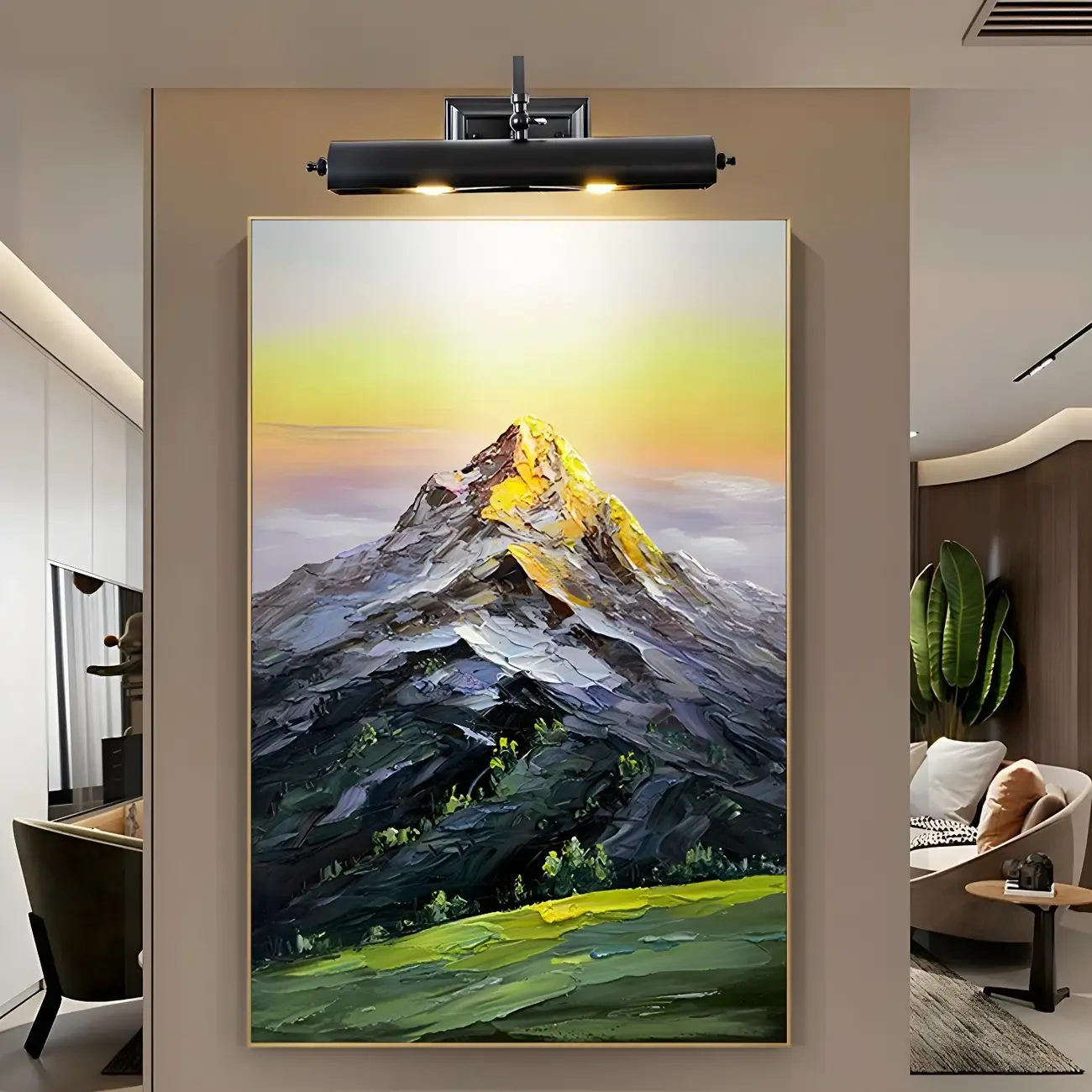 Industrial Black Tube Vanity Light for Living Room