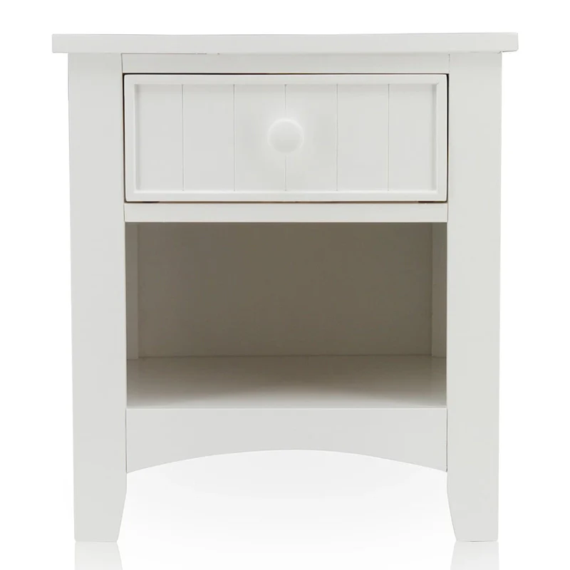 Ettrick Transitional Espresso Wood 1-Drawer Night Stand by Copper Grove