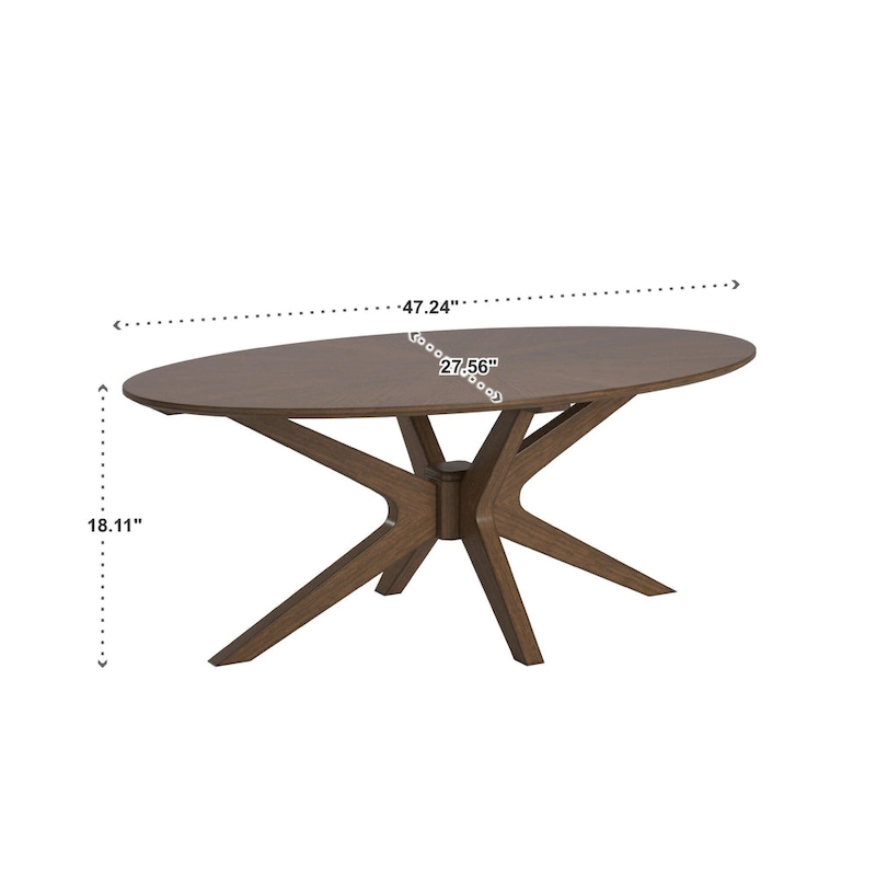 Rondo Mid-Century Walnut Finish Tables by iNSPIRE Q Modern
