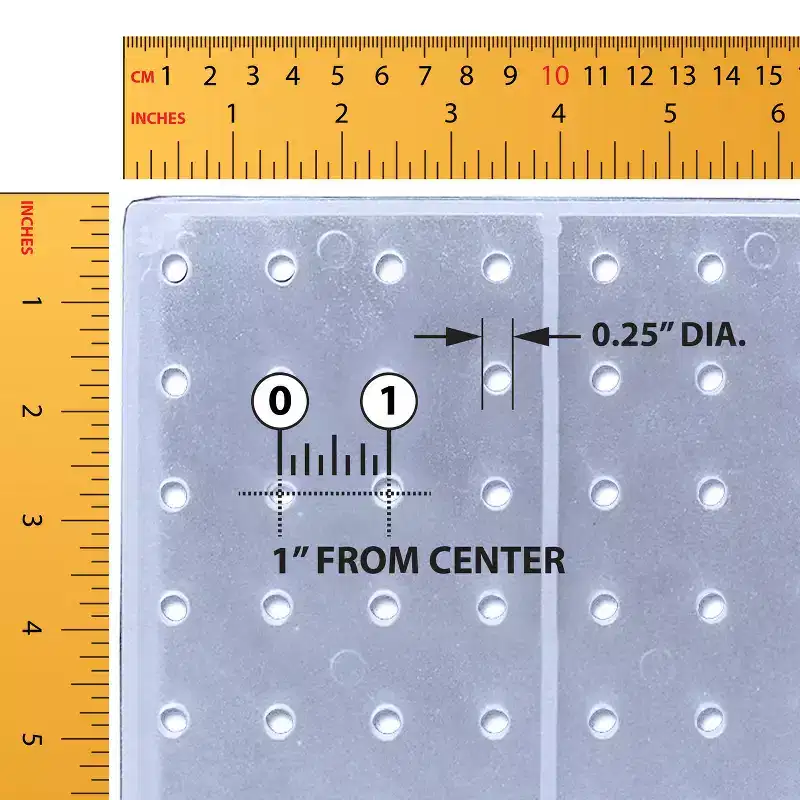 Azar Displays Four-Sided Revolving Pegboard Counter Display with Hooks