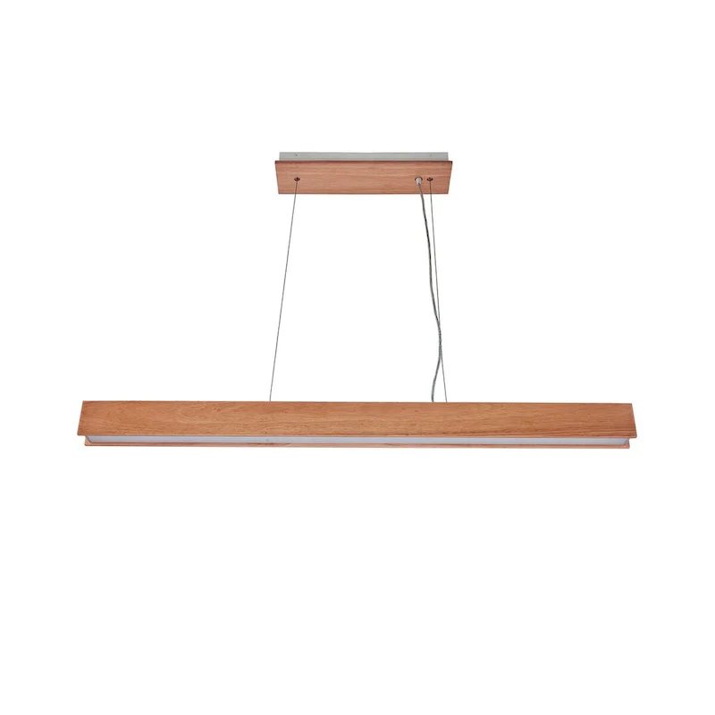 48 inch LED Pendant light in natural finish - 120 H x 48 W x 2.75 D