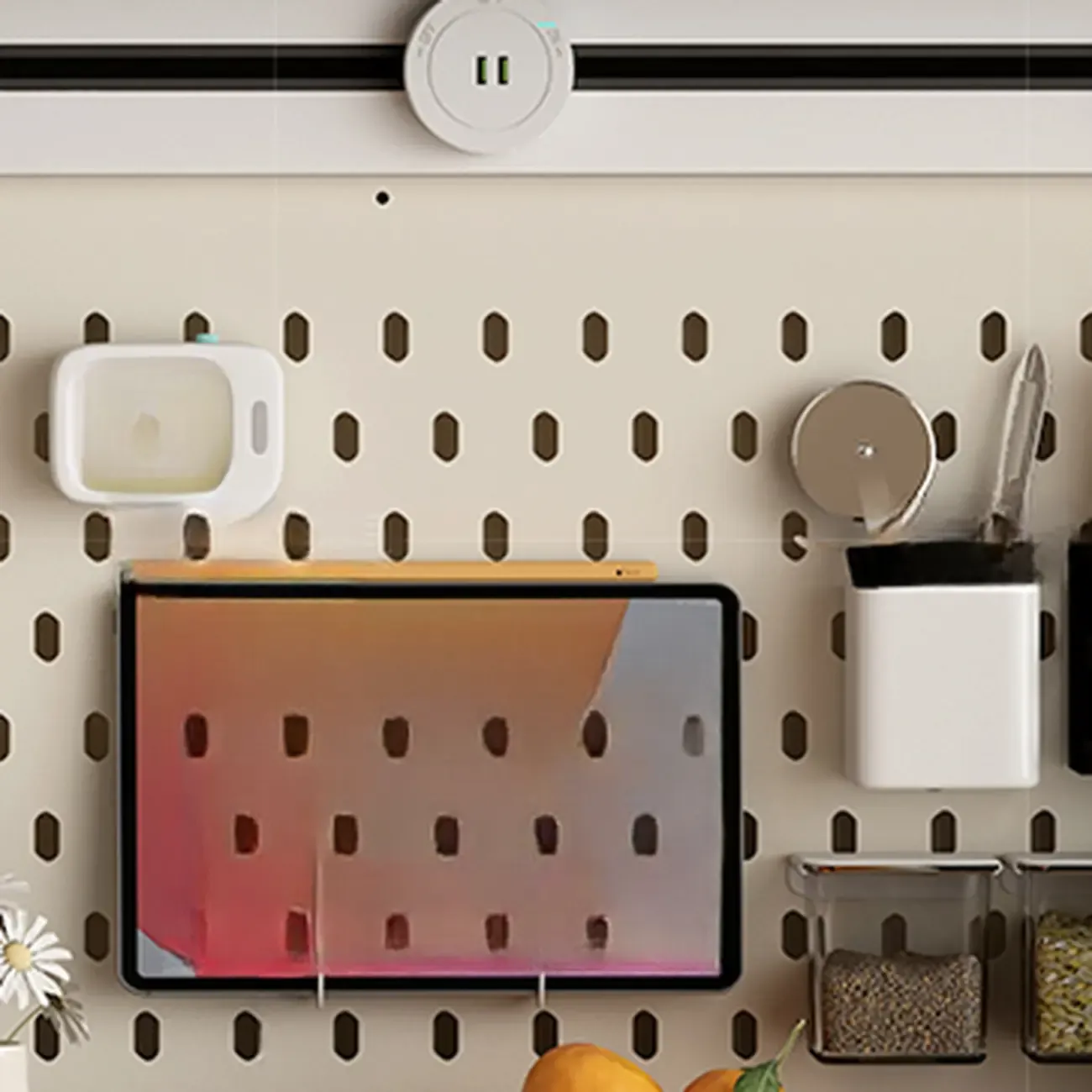 Modern Slab Wood Countertop Kitchen Sideboard