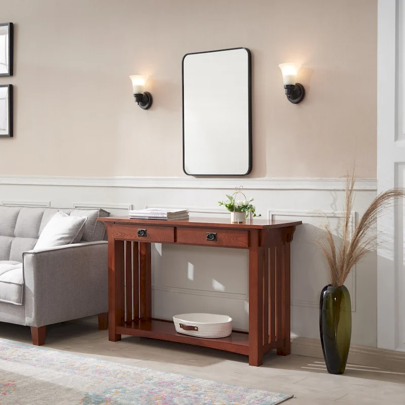 Leick Home 8233 Mission Console Table for Entryway
