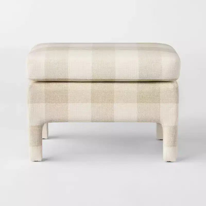 Bellfield Fully Upholstered Ottoman - Threshold designed with Studio McGee