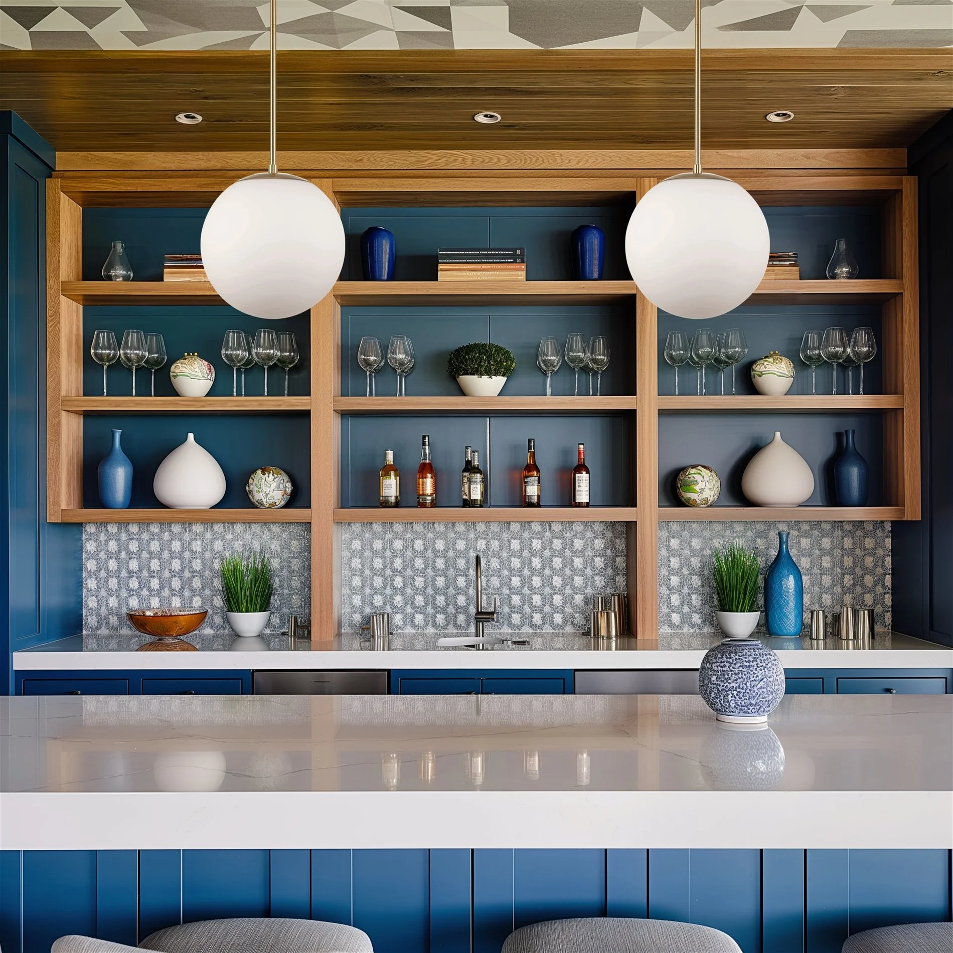 Ceres 12  Mid-Century Modern Hanging Orb Pendant Light