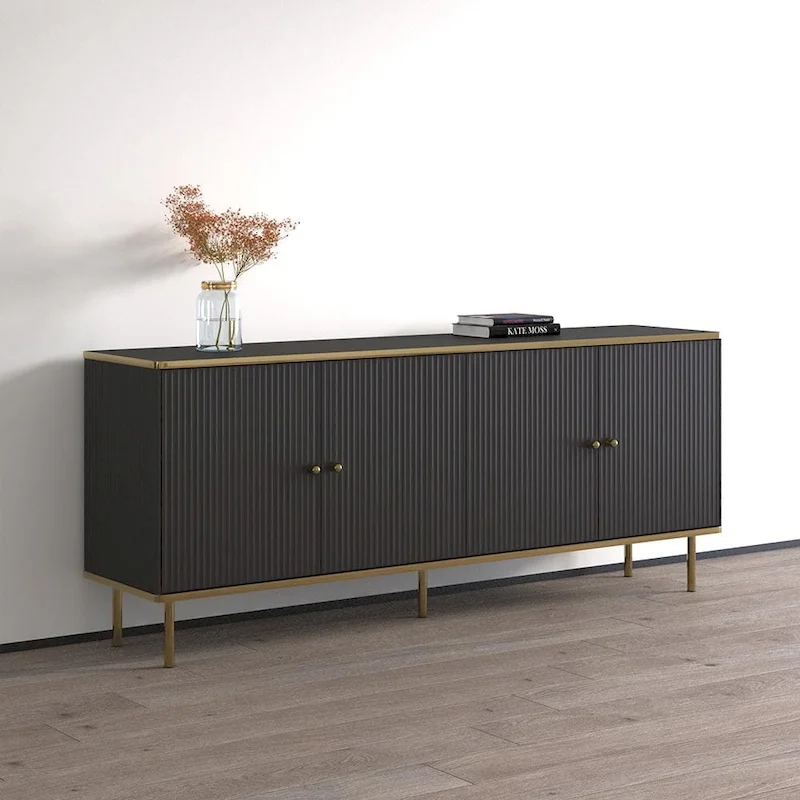 Matte 4-Door Sideboard 72