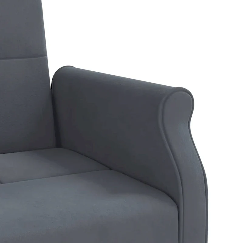 Velvet Sofa Bed Loveseat with Cushions – 85 x 35 x 27.6