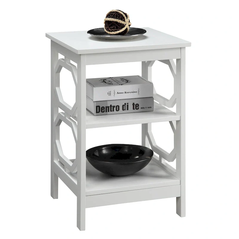 Convenience Concepts Omega End Table with Shelves
