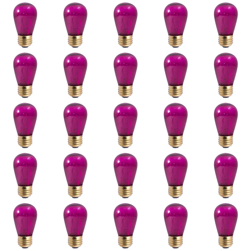 Bulbrite Pack of (25) 11 Watt Dimmable S14 Incandescent Light Bulbs with Medium (E26) Base