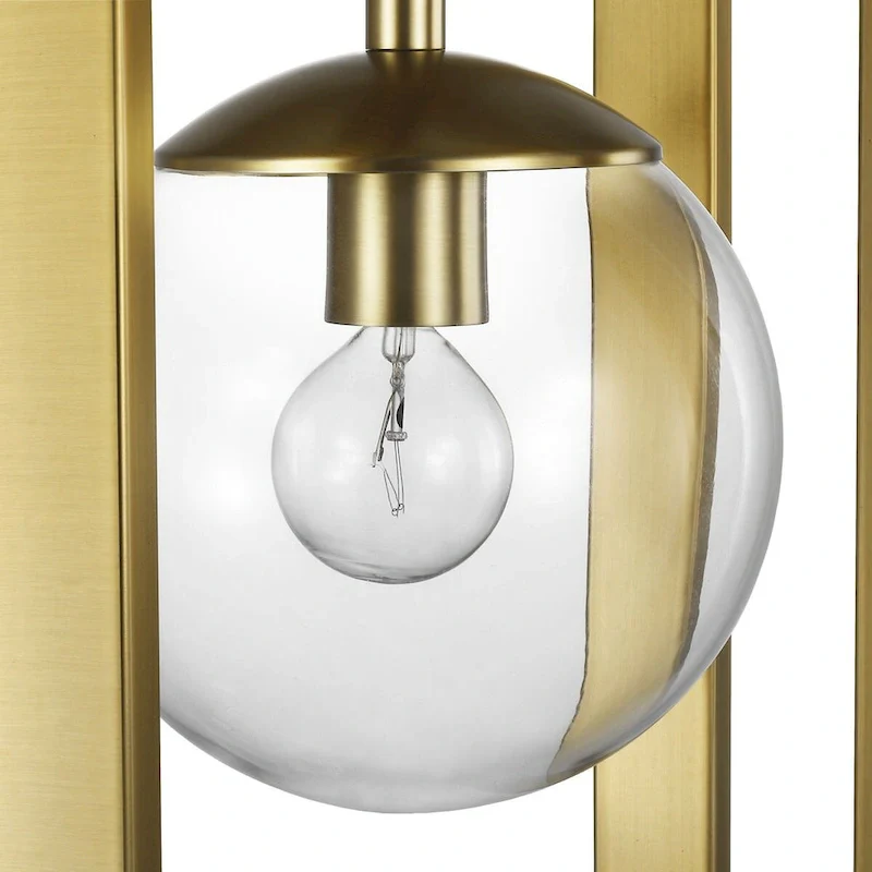 Atwell Collection Brushed Bronze Two-Light Pendant - 23.620  x 16.340  x 16.340