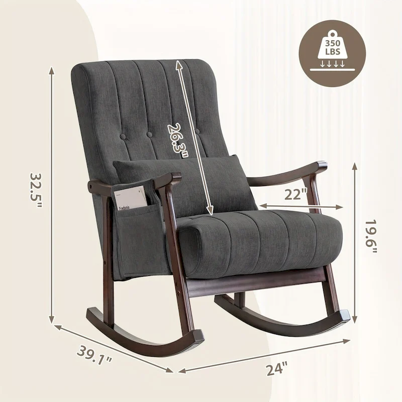 Solid Wood Rocking Chair