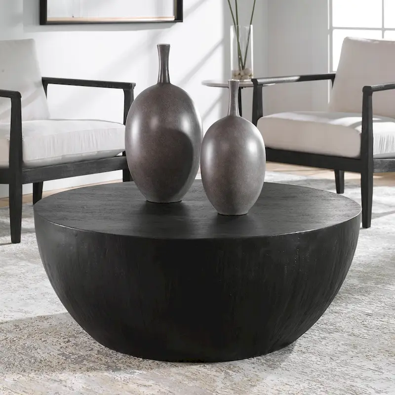 Uttermost Lark Ebony Coffee Table - 42W x 16H x 42D