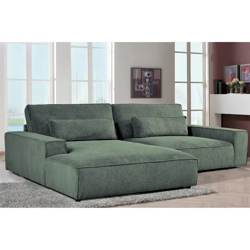 105.52-Inch Ultra-Wide Luxury Modular Sofa with Solid Wood Frame