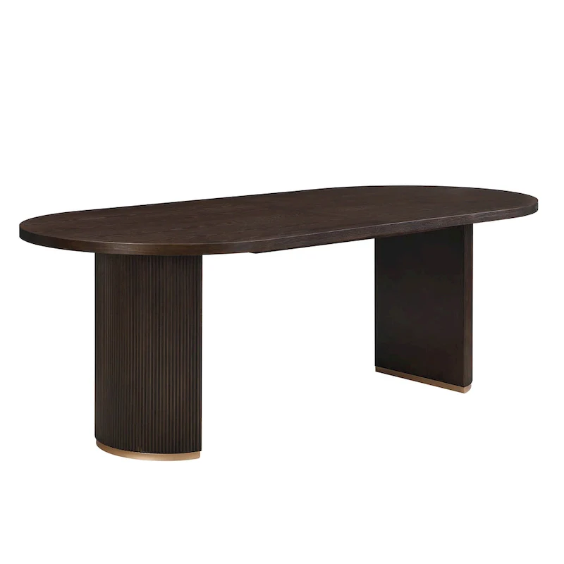 Modern Style Oval Wood Dining Table