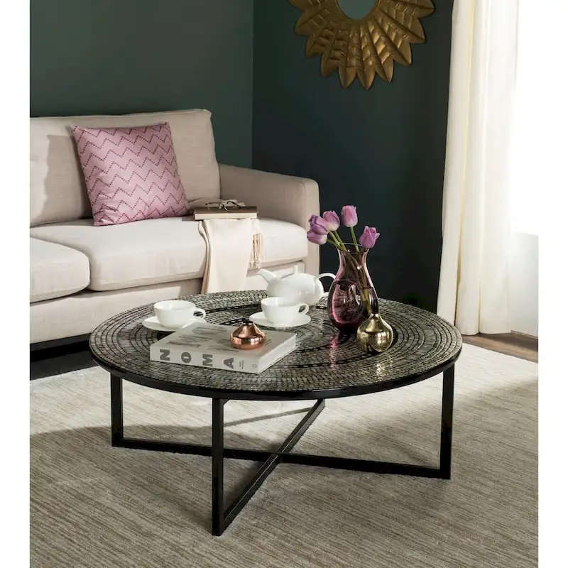Marharita Cream Coffee Table - 39.8 x 39.8 x 15.4 - 40Wx40Dx15H