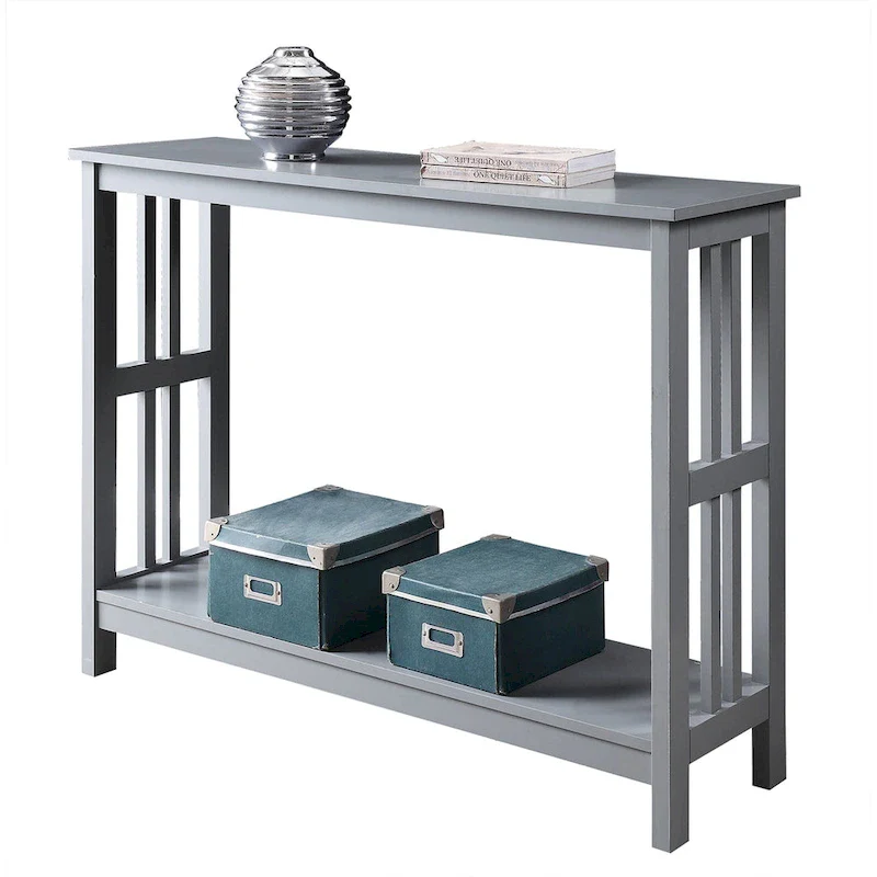 Mission Console Table with Shelf