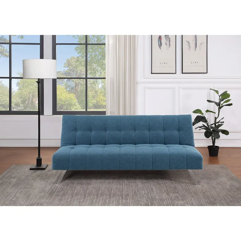 Futon with Stainless Steel Legs