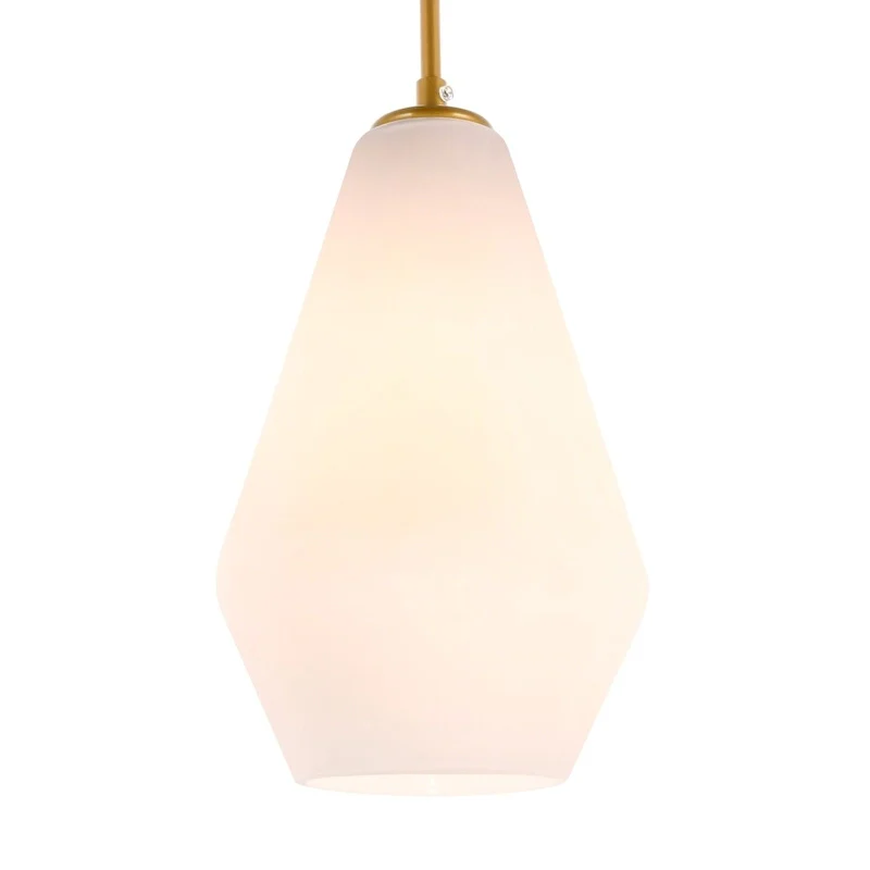 Gerald 1-light Elongated Glass Shade Hanging Pendant Light