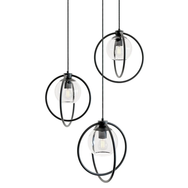 AFX JAMP12MBRND3 Jamie 3 Light 26  Wide Multi Light Pendant
