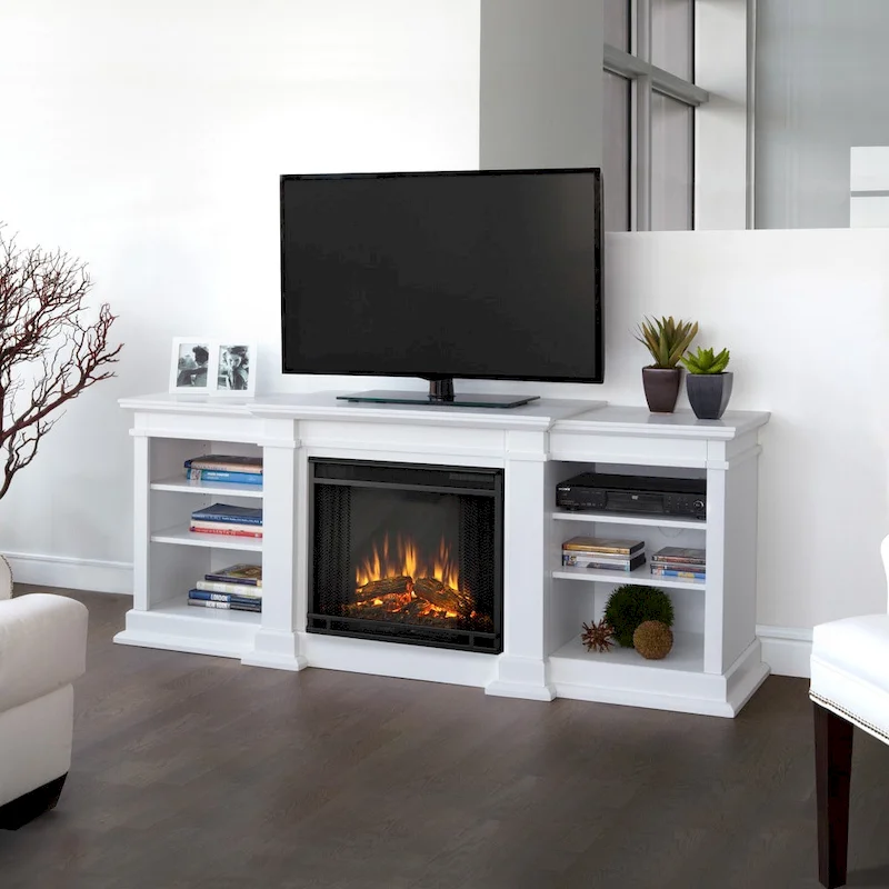 Fresno 72  Media Electric Fireplace by Real Flame