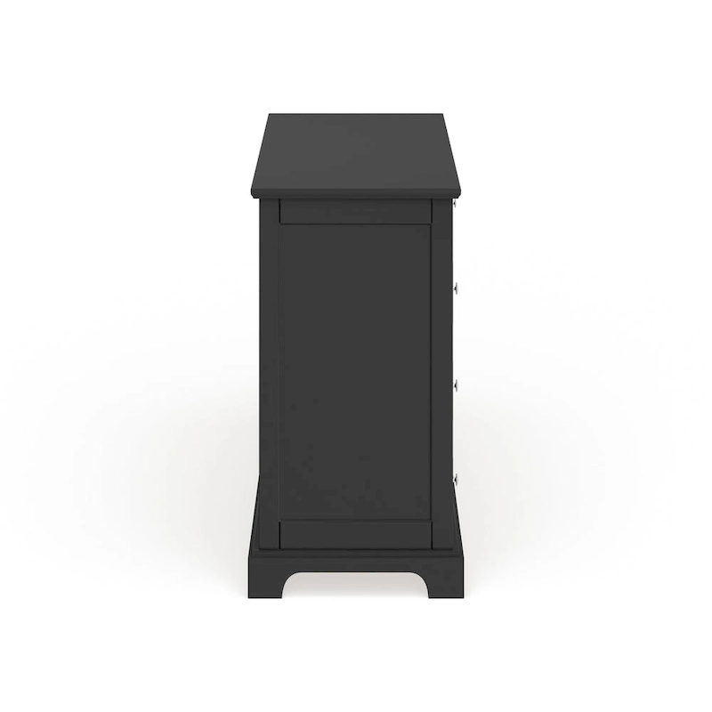 Bedford Black Wood Dresser and Optional Matching Mirror by Home Styles