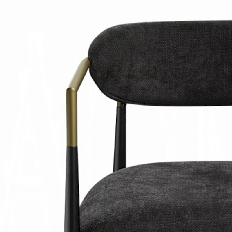 ACME Jaramillo SIDE CHAIR (SET-2) Black Fabric & Black Finish