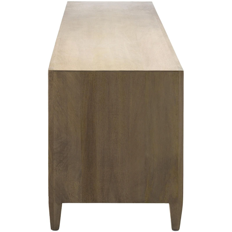 Mile Wood and Rattan Media Console