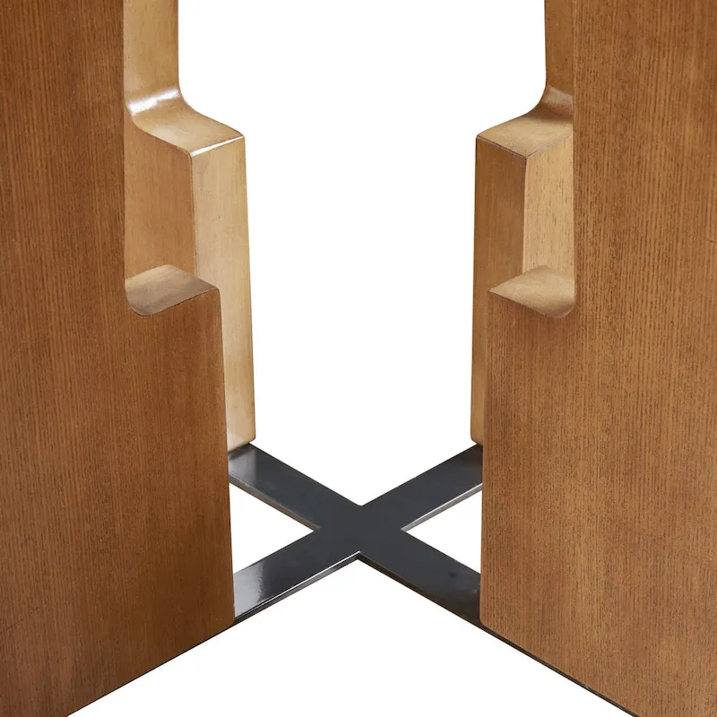 INK+IVY Kennedy 44  Round Dining Table - Pecan