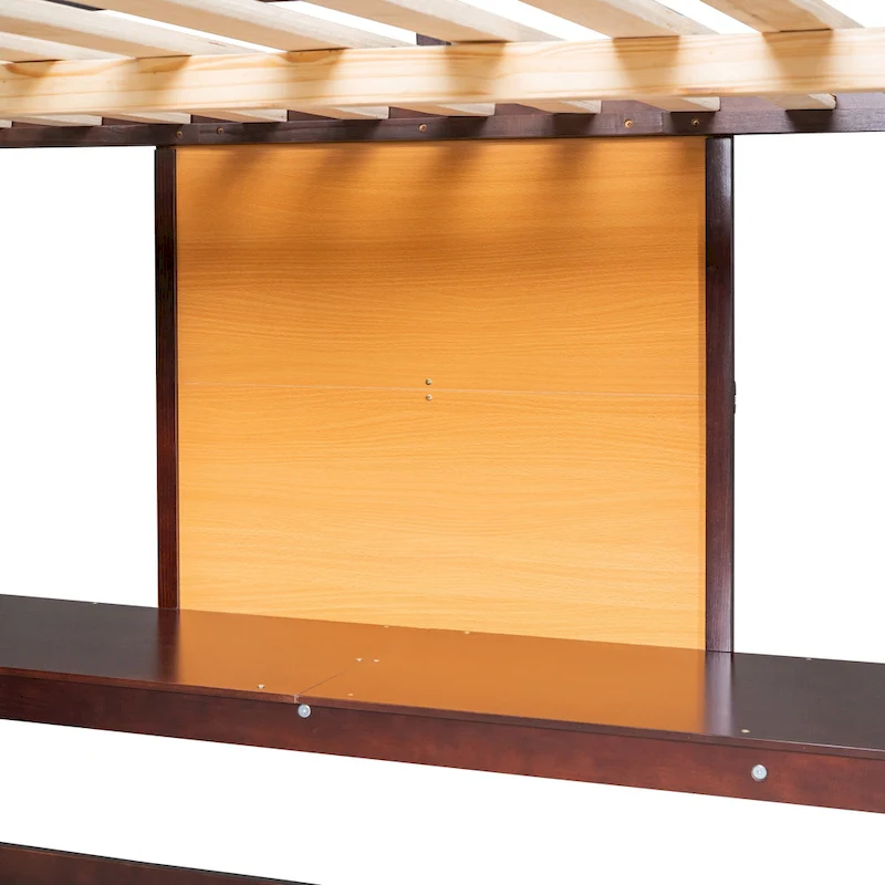 Full Pine Loft Bed with Desk and Writing Board