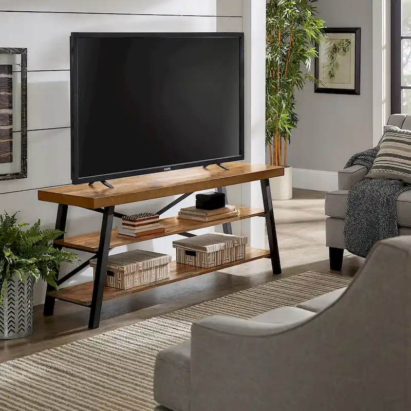 Bryson Rustic X-Base 60-inch TV Stand by iNSPIRE Q Classic