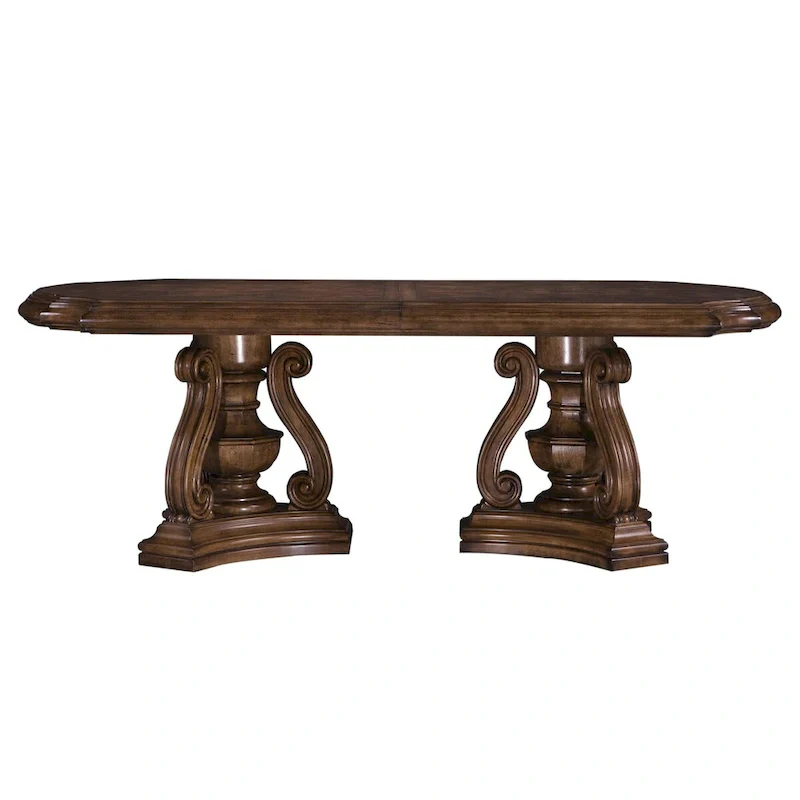 San Mateo Double Pedestal Dining Table - 46W x 30H x 118D