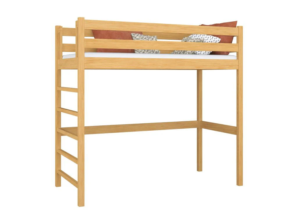 Bed - Marron/Naturel clair