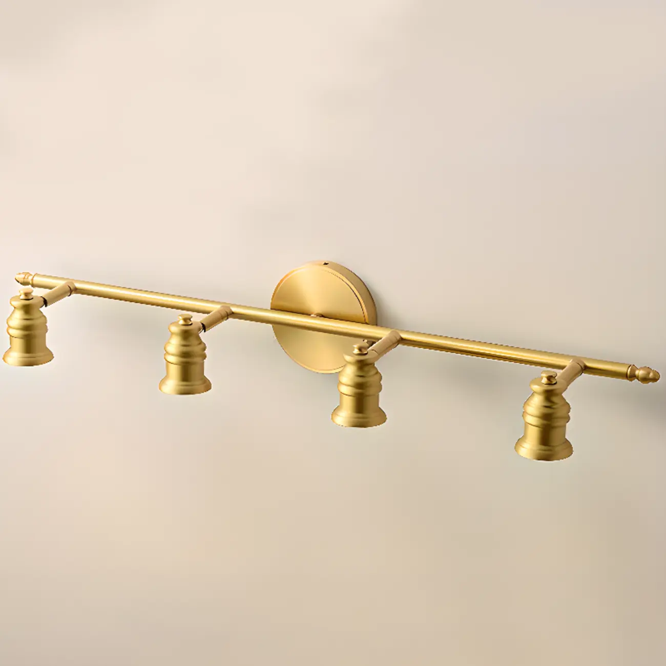 Antique Copper Gold Bath Vanity Light Fixture Hardwired