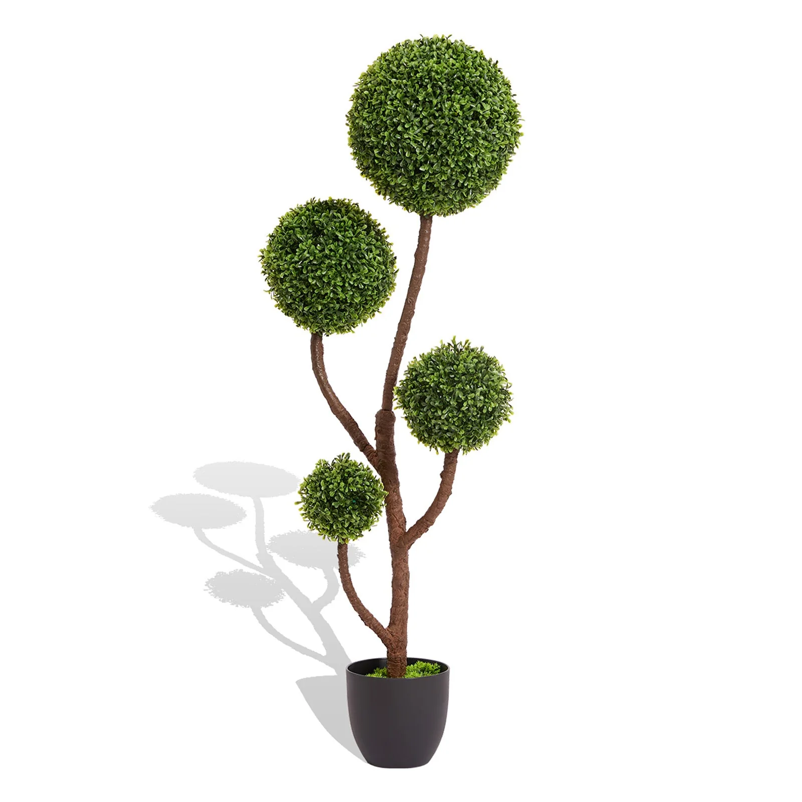 Walker Edison | Boxwood Topiary Ball Tree for Indoor Outdoor Decor