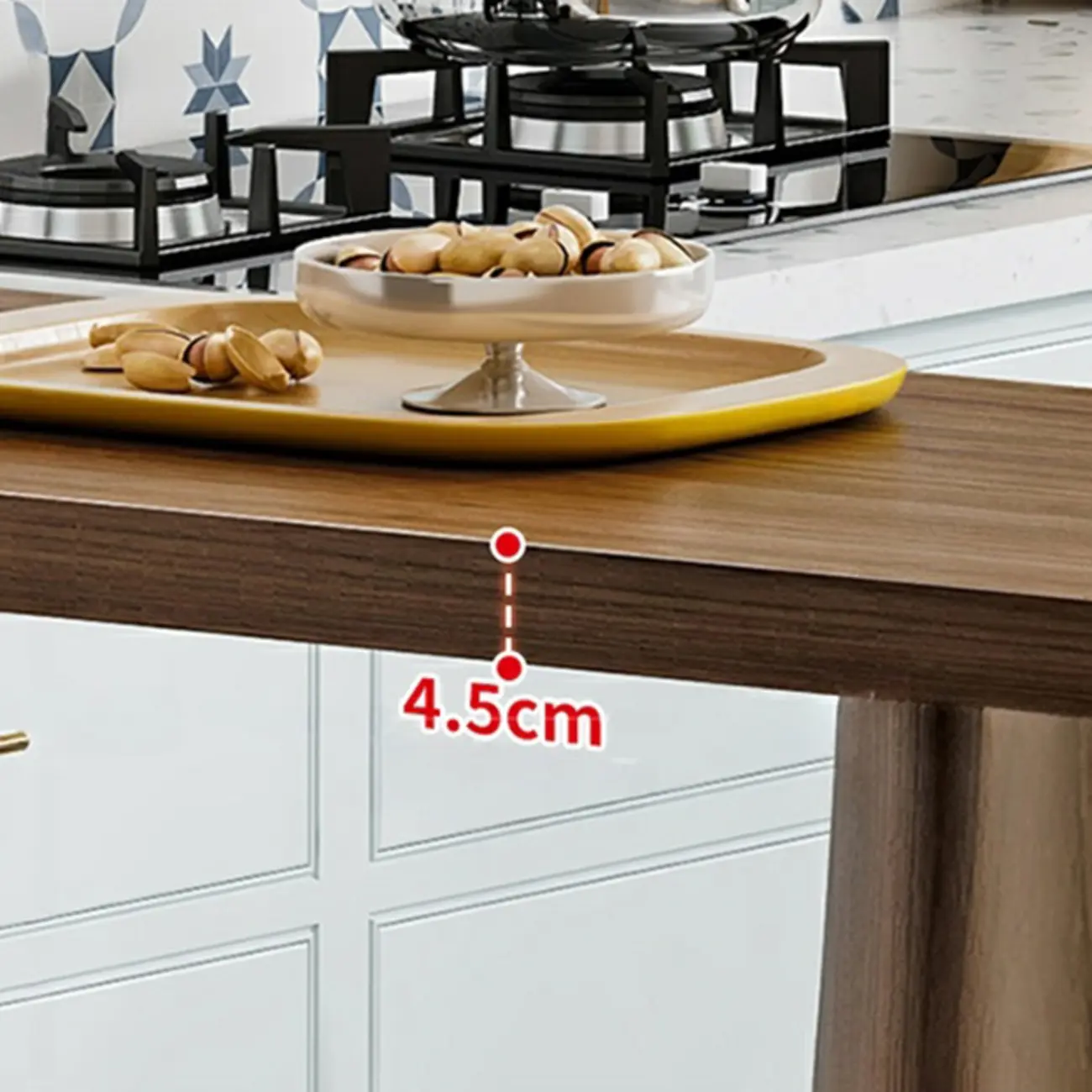 Modern Pine Wood Bar Set with Upholstered Chairs