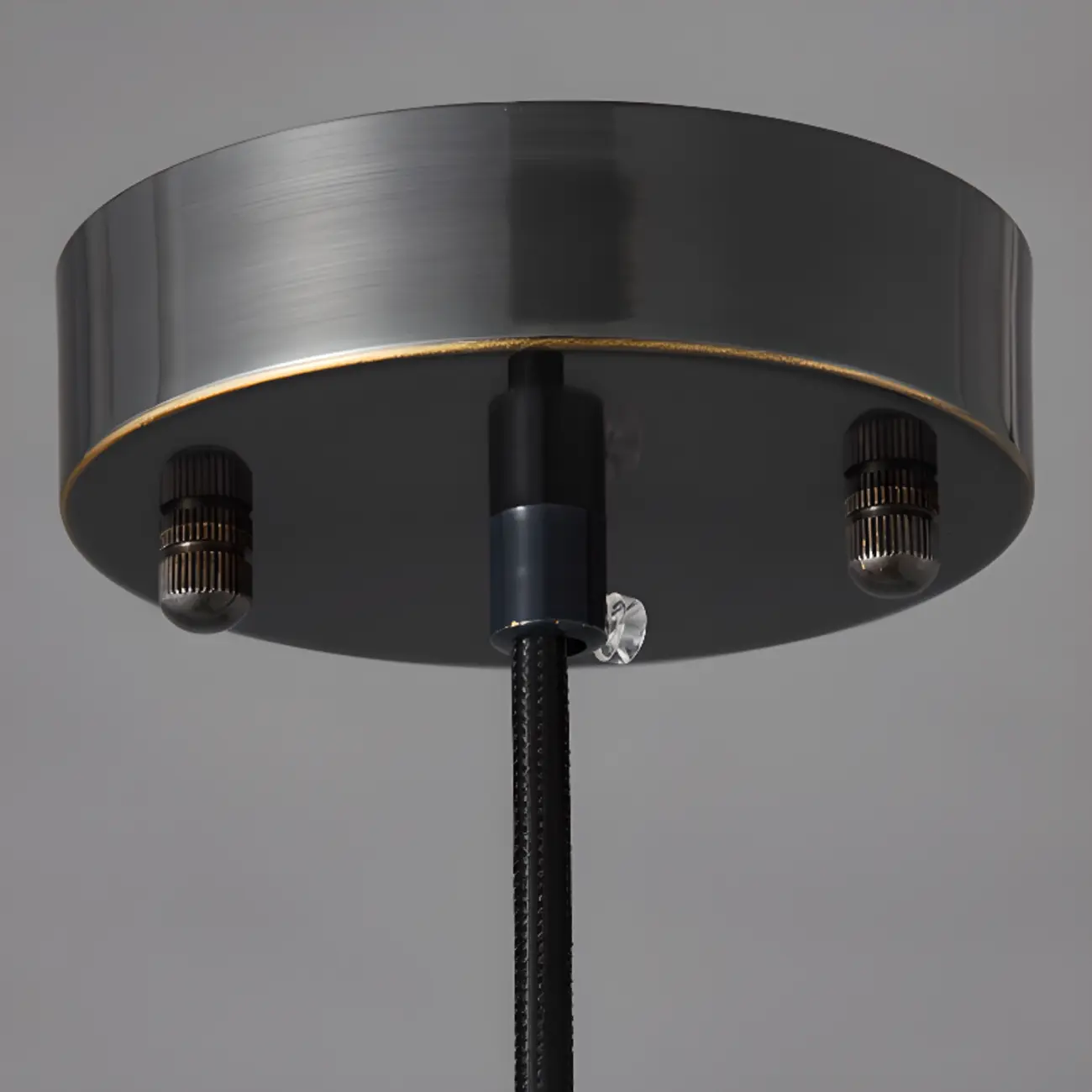 Modern Green Stone Cylinder Black Hanging Pendant Light