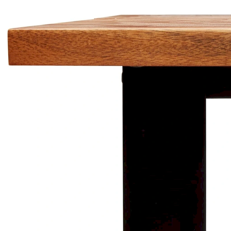 vidaXL Dining Table with Live Edge 78.7x35.4x29.5 Solid Wood Acacia