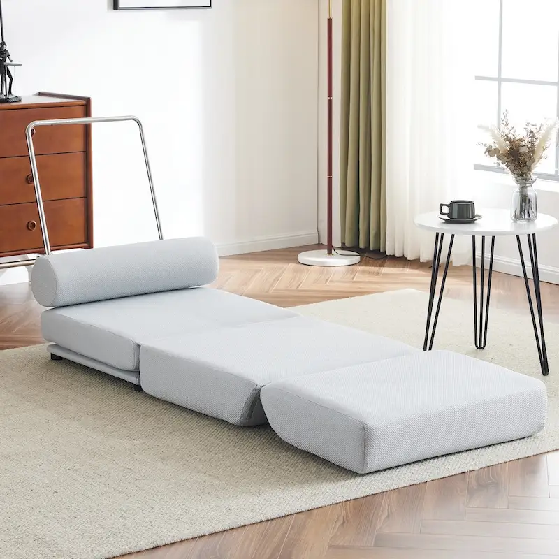 Single Sofa Chair Foldable Single Sofa Bed with Pillow