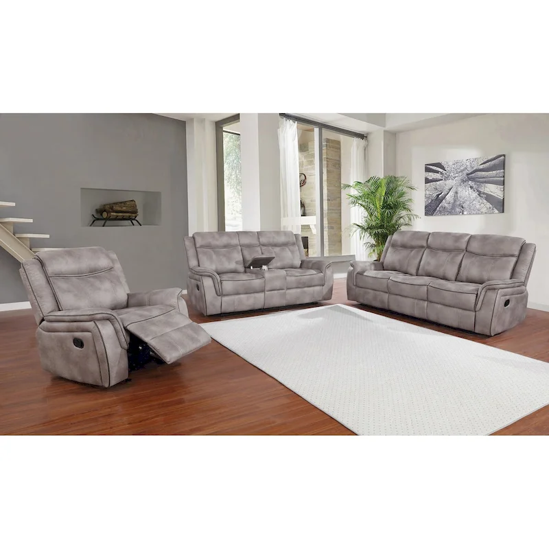 Valhalla 3-Piece Tufted Reclining Living Room Set