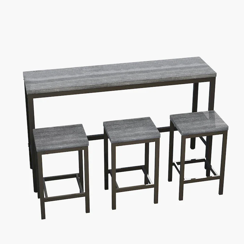 Pub Table Set with 3 Stools
