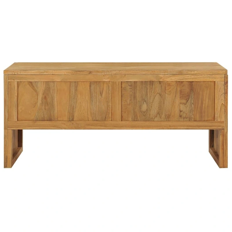 vidaXL TV Stand 39.4x13.8x17.7 Solid Wood Teak