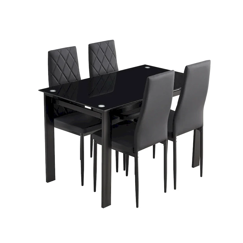 5-piece dining table set, dining table and chair
