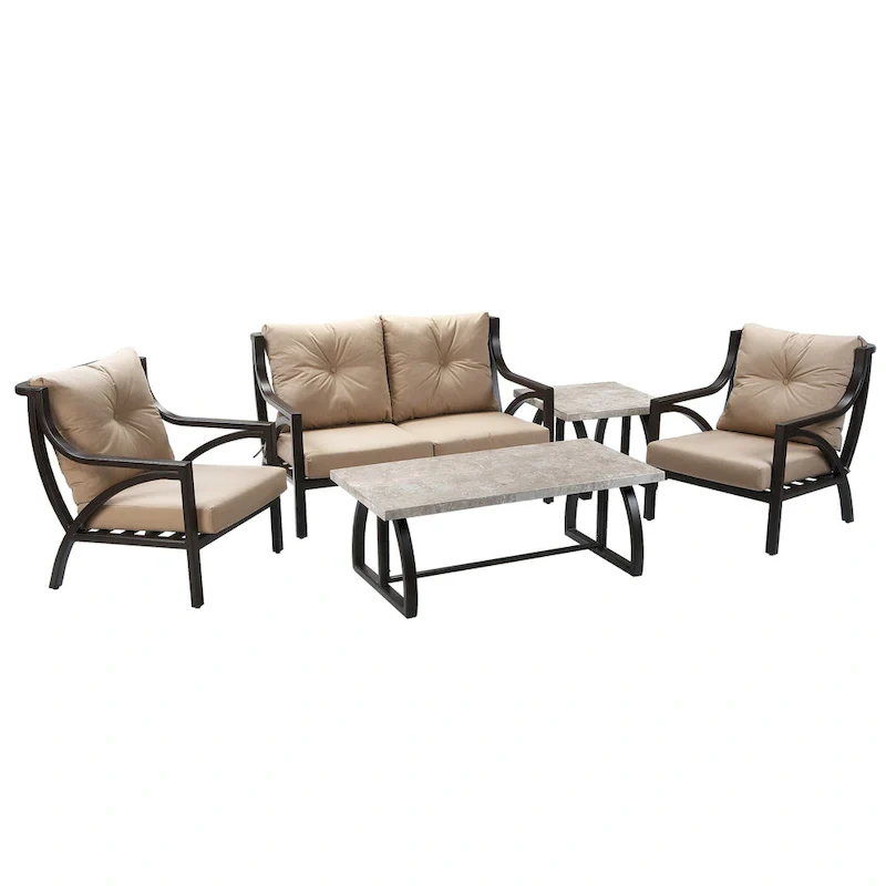 5-Piece Carlton All Weather Patio Set by National Tree Company - N/A