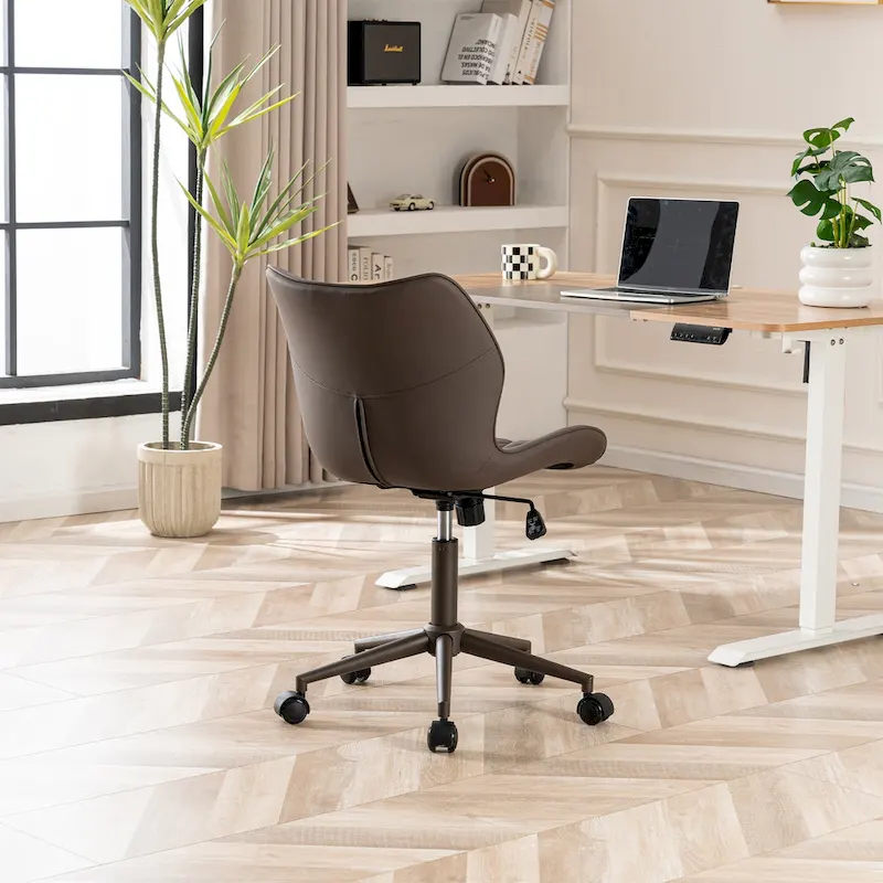 Swivel Armless Desk Chair Office Chairs Makeup Vanity Chair