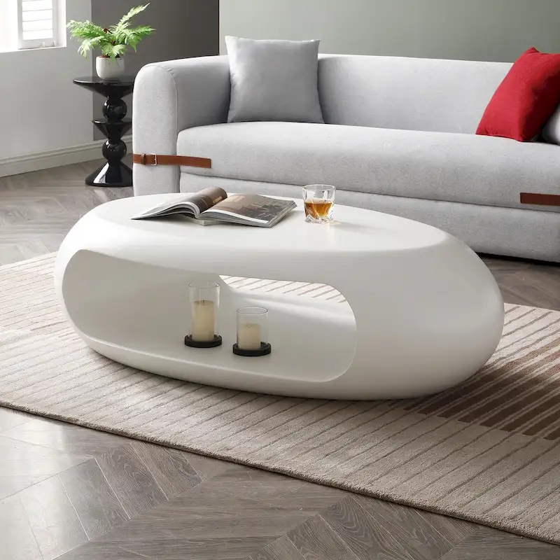 Modern Oval Coffee Table