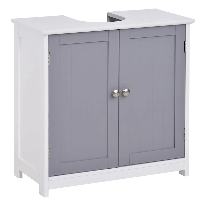 Pedestal Sink Storage Cabinet, Vanity Cabinet,Under Sink Bathroom Cabinet with U-shape and Adjustable Internal Shelf
