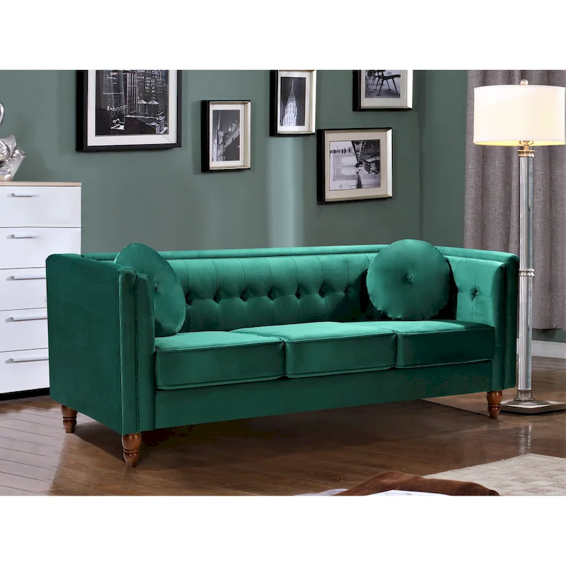 Roberta Velvet Chesterfield Sofa